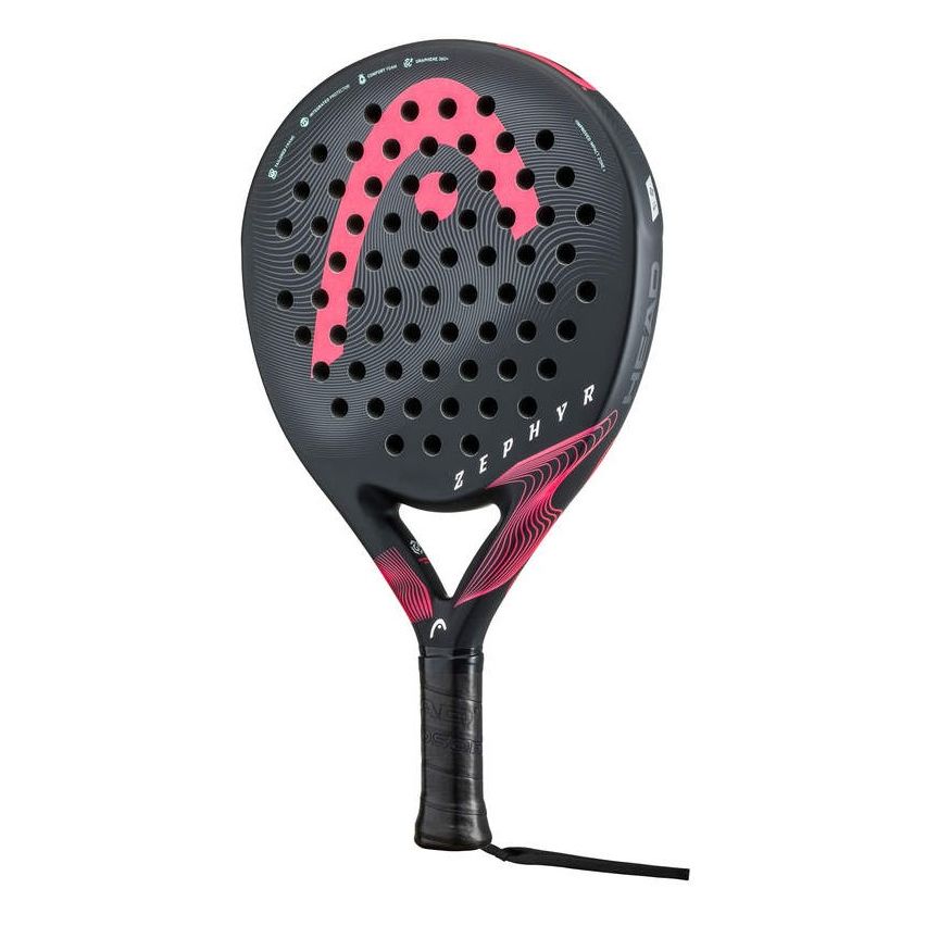 Head Padel Racket Zephyr 2023 Black/Pink