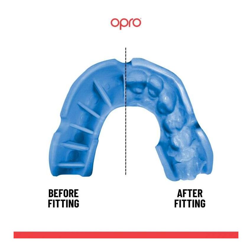 Opro Mouthguard Self-Fit Gen4 Full Pack Junior Silver