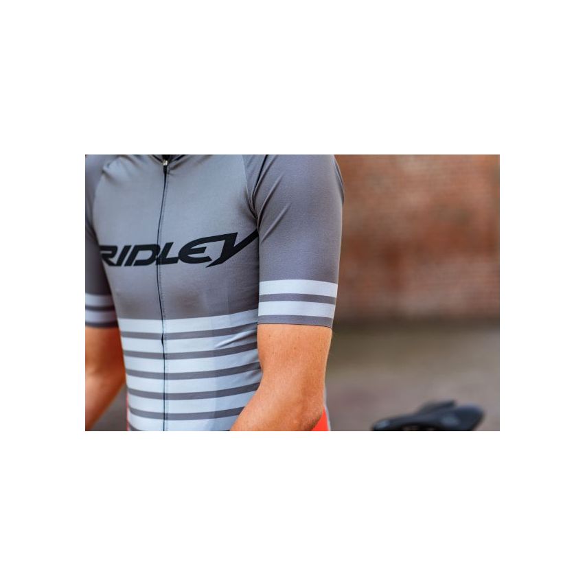 Ridley Men's Jersey Perf R22 Grey/Red