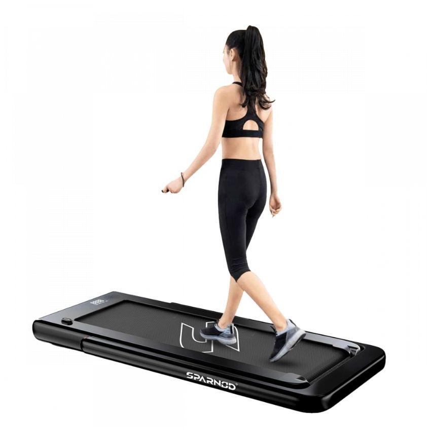 Sparnod Fitness (2.25 Hp Dc Motor) Digital Display, Bluetooth, 2 In 1 Folding Treadmill