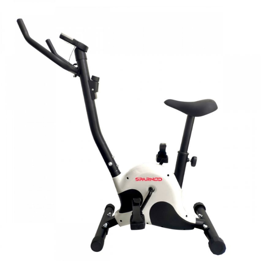 Sparnod Fitness SUB-50 Upright Exercise Bike For Home Use With LCD Display