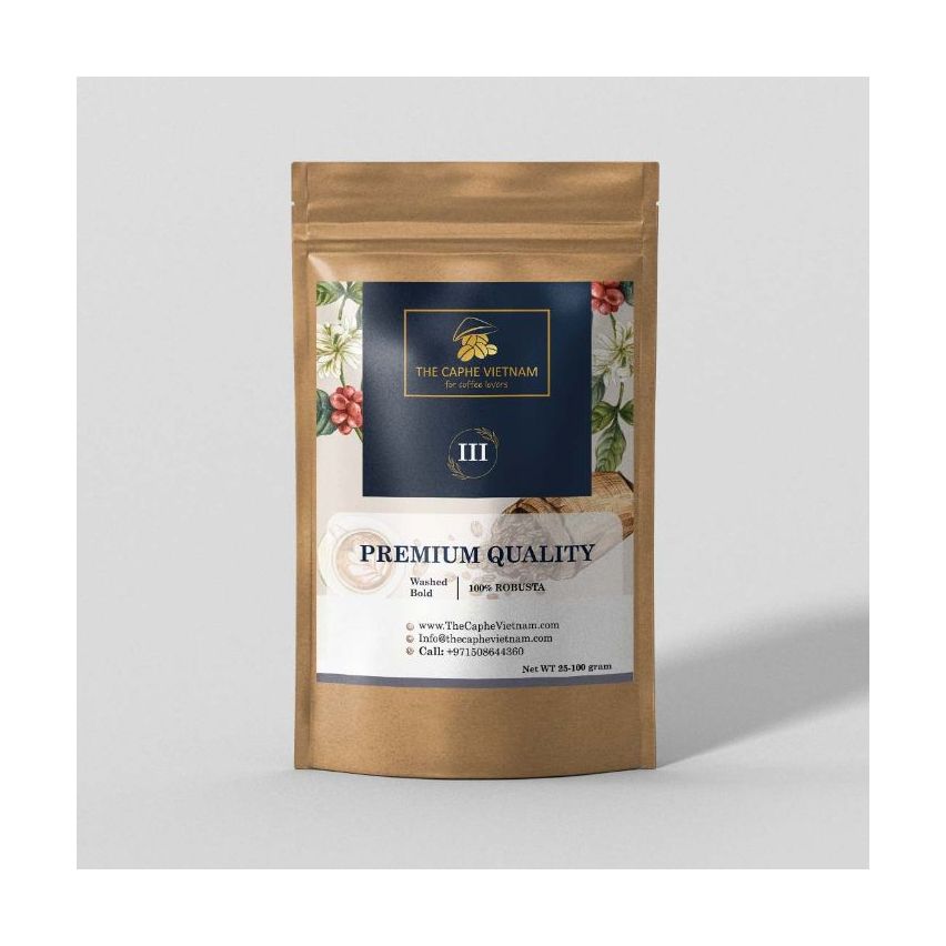 The Caphe Vietnam Fine Robusta (100% Robusta) - Whole Beans 100g