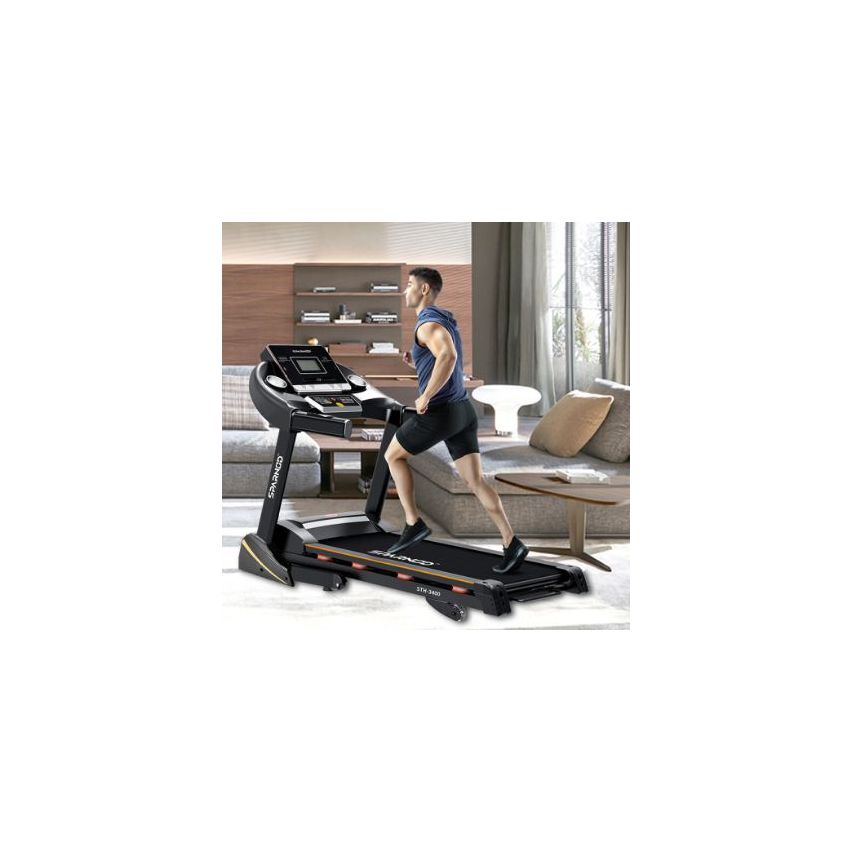 Sparnod Fitness (2 Hp Dc Motor) Foldable Sturdy Treadmill With Shock Absorption