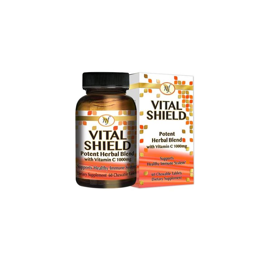 Natural Fervor Vital Shield Potent Herbal Blend with Vitamin C 1000mg 60 Capsules