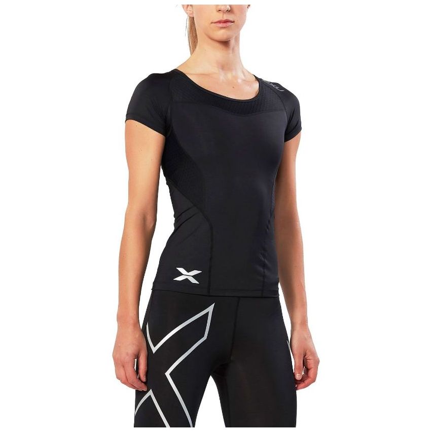 2Xu Women's Base Compression Short Sleeve Top Black S