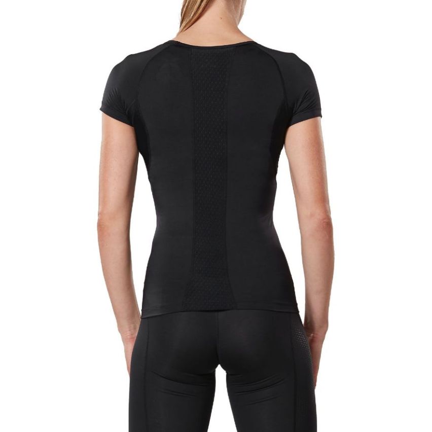 2Xu Women's Base Compression Short Sleeve Top Black S