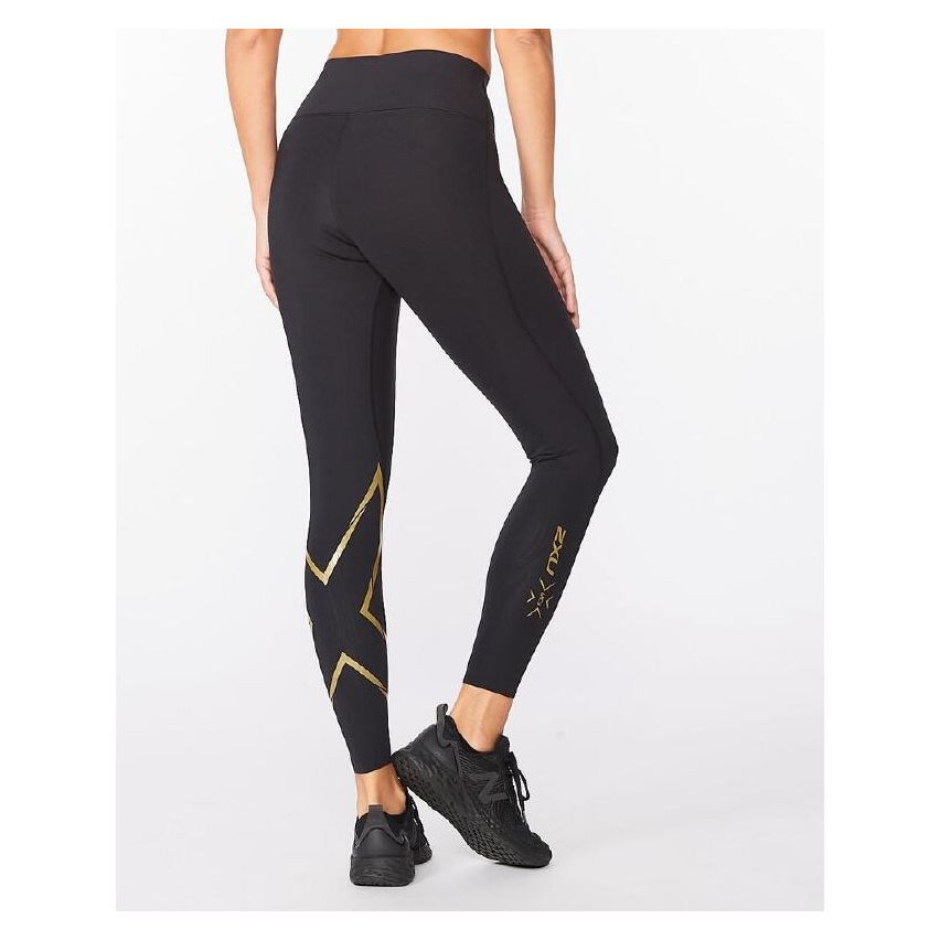 2XU Women's Force Mid-Rise Compression Tight -Black