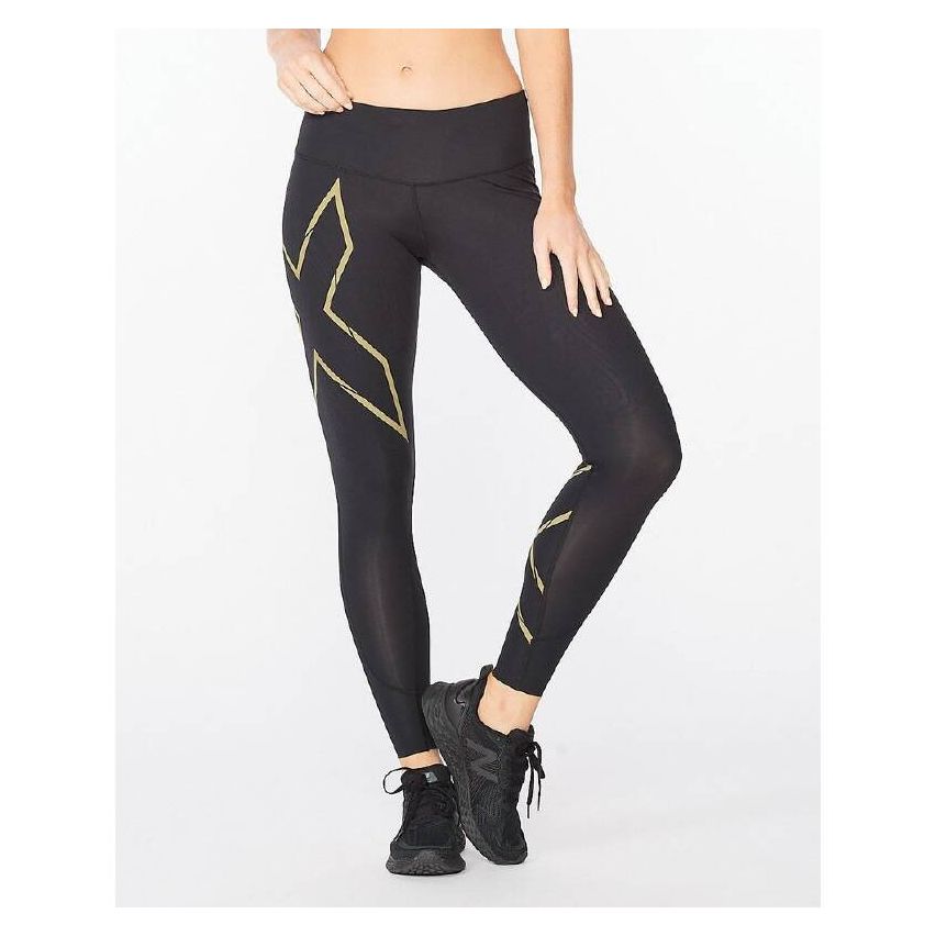 2XU Women's Light Speed Mid-Rise Comp Tight-Black