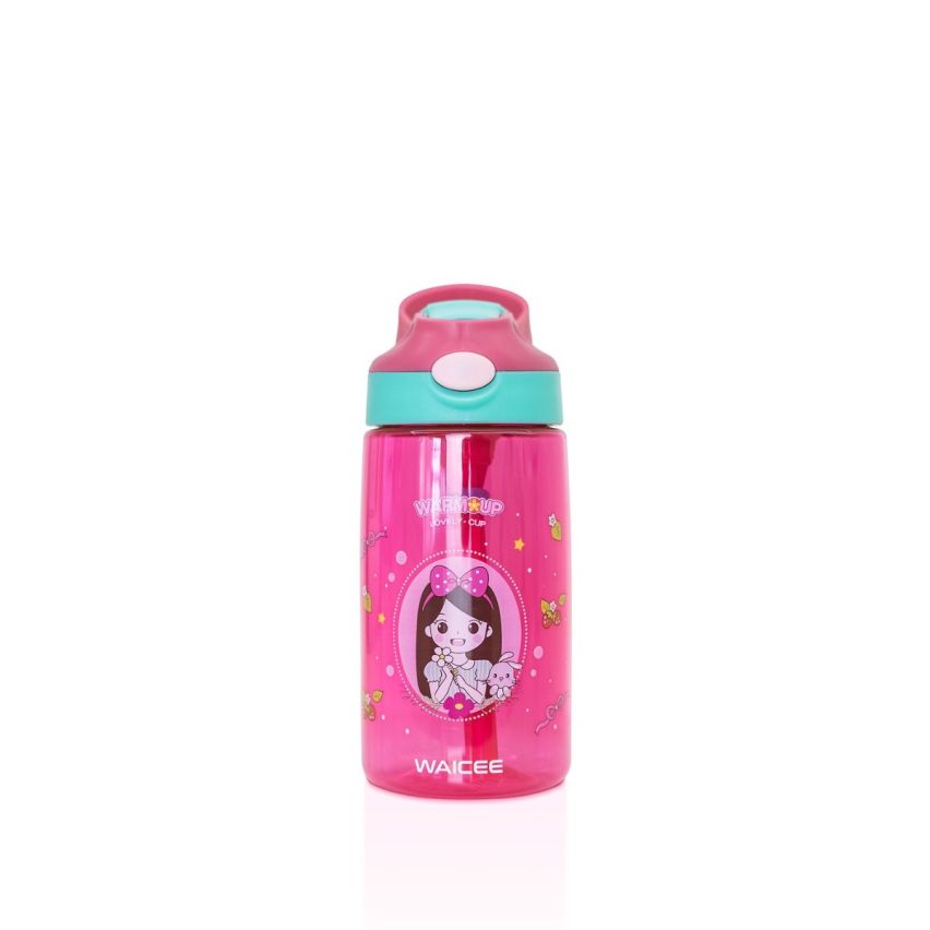 Waicee Little Pink Princess Water Bottle - 500ml