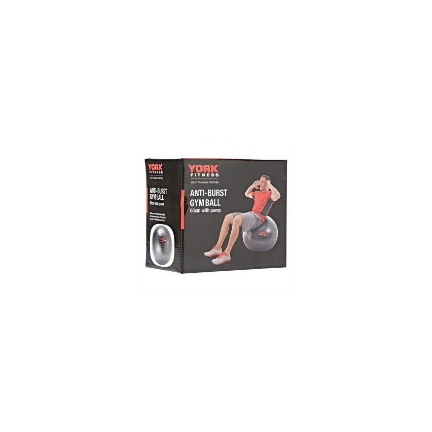 York Fitness Anti - Burst Gym Ball With Pump