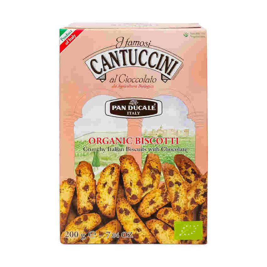 Pan Ducale Cantuccini Biscuits With Chocolate, Organic 200g