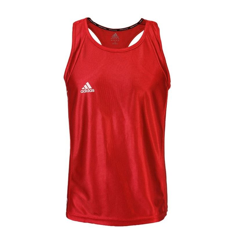 Adidas Men's Amateur Boxing Tank Top Sleeveless - Red/White