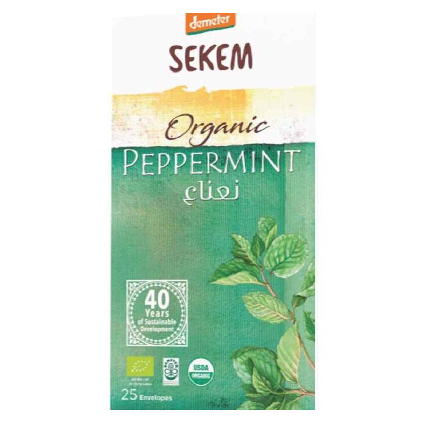 Sekem Organic Peppermint Tea 25 Envelopes