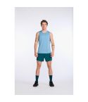 2XU Men's Aero Sleeveless T-Shirt Sky Blue