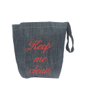 Embroidered "Keep Me Clean" Washable Car Trash Bag