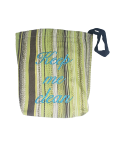 Pamplemousse Stripe Embroidered "Keep Me Clean" Washable Car Trash Bag