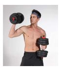 50KG Adjustable Rubber Dumbbells