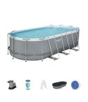 Bestway Pool set Power Steel Oval 549x274x122 cm