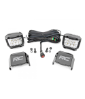 Rough Country Spotlights (Wide Angles) 3-inch Wide Angle Osram Led Lights - (Pair)