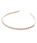 Gold Metal Rhinestone Pearl Fashion Headband