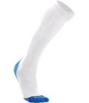 2XU Women Compression Performance Run WHT/VBB Socks