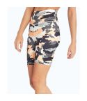 Marika Women's Rim Short Cantaloupe/Black Camo