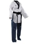 Adidas Poomsae Adult Female Taekwondo Uniform - White/L.Blue