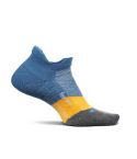 Feetures Women's  Elite Light Cushion No Show Tab Limited Edition socks -Atlantic Blue-Small