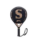 Slazenger Padel Racket Challenge No 3 Round 6K Karbon - Black/Gold