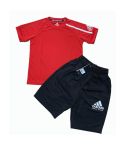 Adidas Adi-Club Team Tracksuits Kids - Red/Black