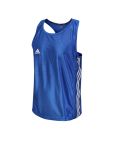 Adidas Men's Amateur Boxing Tank Top Sleeveless- Blue/White