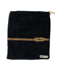 Pamplemousse Bag with Ribbon Embroidery Navy Blue