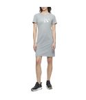 Calvin Klein Women's Metallic Monogram Logo T-Shirt Dress