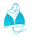 Gant Women's Embroidered Seahorse Bikini Top, Size S