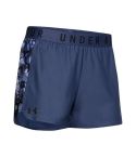 Under Armour Women's Play Up Print Inset Shorts -Blue