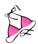 Mango Women's Bikini Top - Neon Pink, Size S