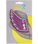 Shoepeez Shoe Decoration Charm - Purple / Silver Wings