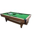 Marshal Fitness Coin Billiard Table, Pool Table Green Top 9 Ft. With Ball Collection System