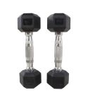 Hex Rubber Dumbbell 1-Pair