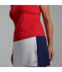 O´Padel Skirt With Slit White, Navy Blue & Red