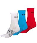 Endura CoolMax Race 3-Pcs Sock - White