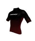 Ridley Men's Jersey Perf R16 Black/Burgundy Red