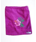 Pamplemousse Pouch with Floral Embroidery Purple 